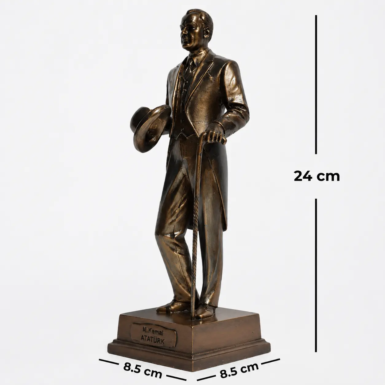 Şapkalı Atatürk Heykeli Biblo Büyük Boy